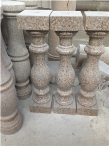 Stone Balusters & Railings, Yellow Stone Plinths Stone Balusters & Railings, Yellow Stone Plinths