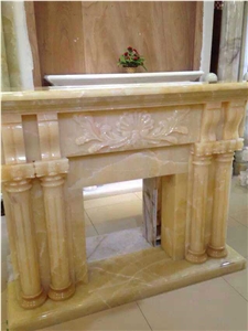 Victorian Style Natural Stone Fireplace Mantels