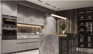 Agora Grey Marble Kitchen Island Tops