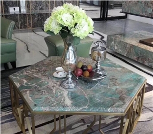 Amazon Green Quartzite Cafe Table Tops