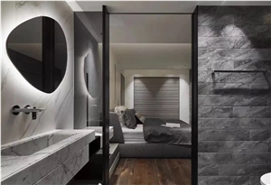 Blanco Veneciano Marble Bathroom Vanity Top