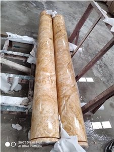 Crema Magna Marble Column Pillars