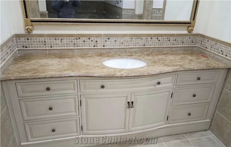 Crema Persia Royal Marble Bahtroom Vanity Tops