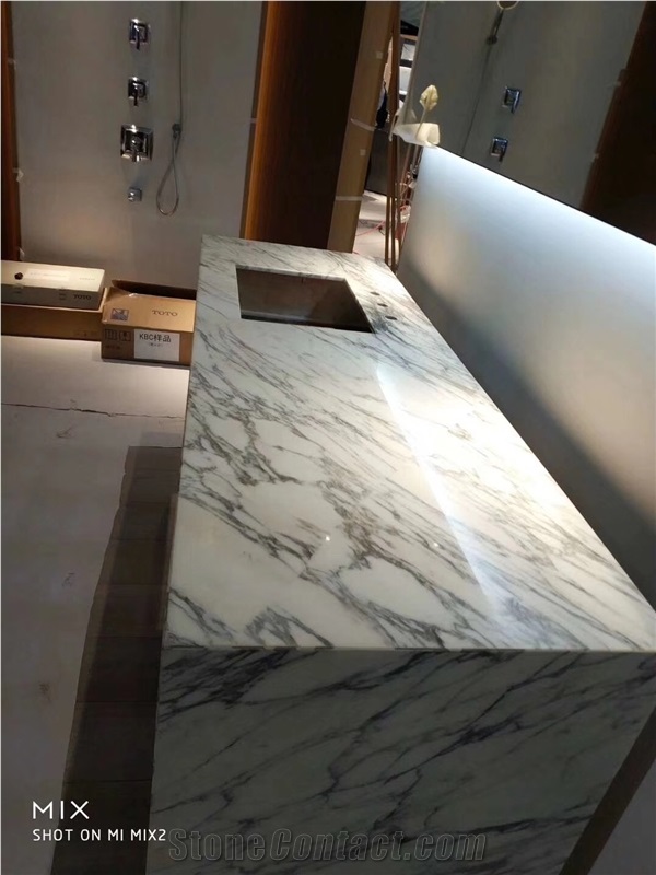 Crema Persia Royal Marble Bahtroom Vanity Tops