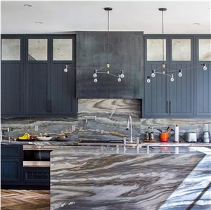 Dark Grey Marble Island Tops Bar Tops