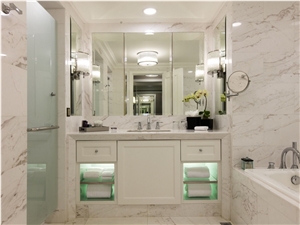 Kavala White Marble Bathroom Vanity Tops
