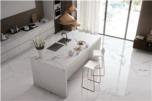Majestic White Marble Kitchen Island Tops