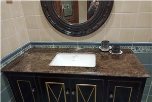 Mystic Brown Marble Bathroom Vanity Tops