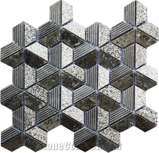 Natural Marble Mosaic for Interior Docor