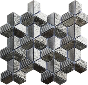 Natural Marble Mosaic for Interior Docor