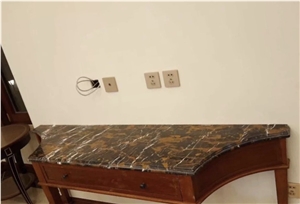 Pietra Brown Marble Table Tops Cpuntertops