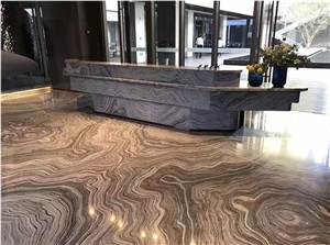 Royal Rose Grey Marble Reception Countertops