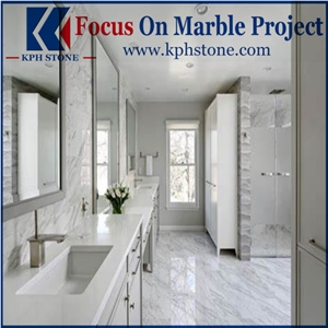 Volakas Jazz White Marble Bathroom Vanitytop