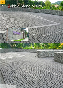 Black Basalt Cobble Stone Cubic Stone Paving Stone Cube Stone
