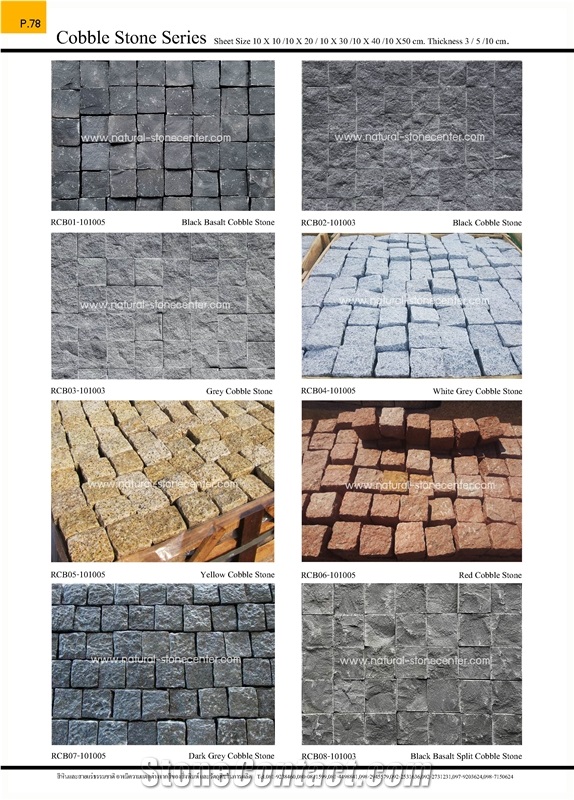 Black Basalt Cobble Stone Cubic Stone Paving Stone Cube Stone