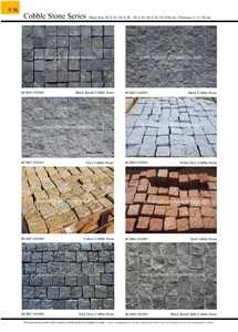 Black Basalt Cobble Stone Cubic Stone Paving Stone Cube Stone