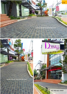 Black Basalt Cobble Stone Cubic Stone Paving Stone Cube Stone