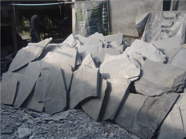 Black Slate Flagstone, Rustic Slate Flagstone