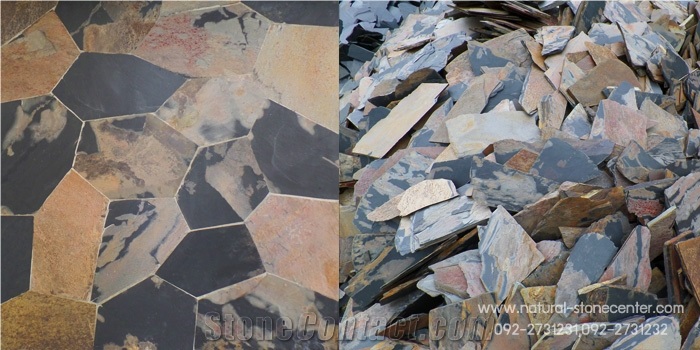 Black Slate Flagstone, Rustic Slate Flagstone