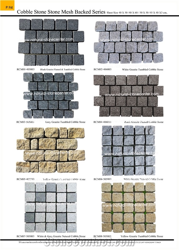 Cobble Stone Cubes Stone Pavers