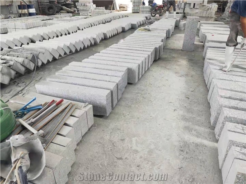 Grey Granite Kerbbstones Flamed