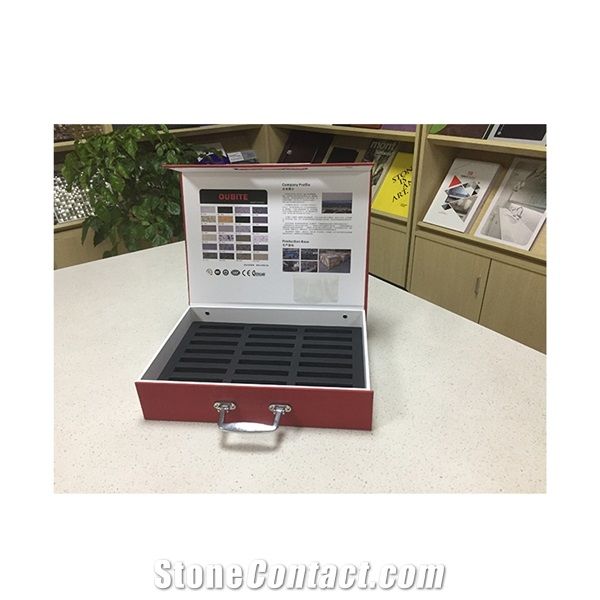 Bespoke Quartz Stone Sample Display Suitcase