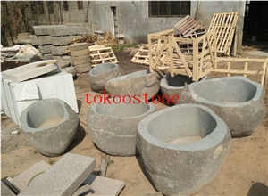 Granite Stone Water Trough/Basin for Garden