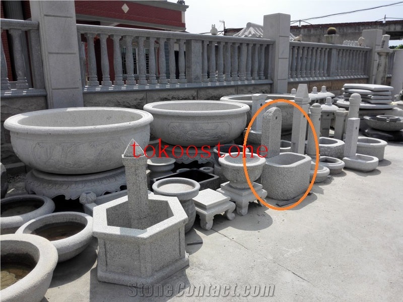 Granite Stone Water Trough/Basin for Garden