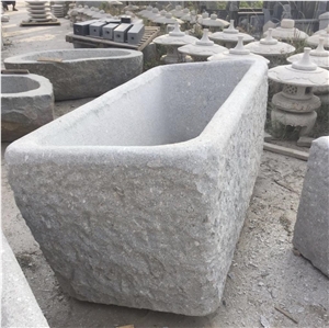 Granite Stone Water Trough/Pot for Garden