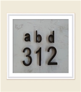 Natural Granite Stone House Number