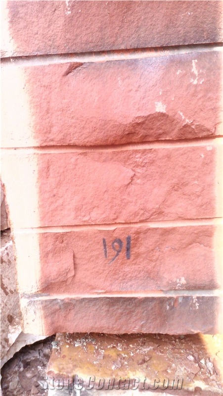 Agra Red Sandstone Block, Sandstone Tiles & Slabs