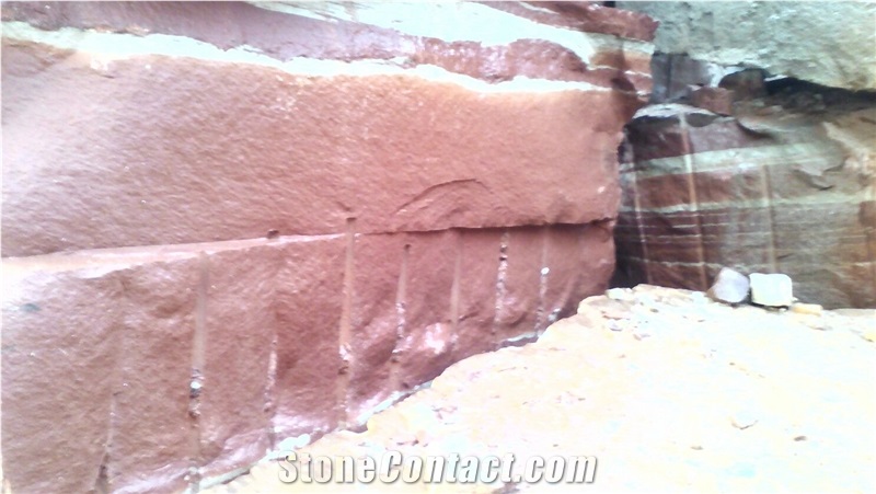 Agra Red Sandstone Block, Sandstone Tiles & Slabs