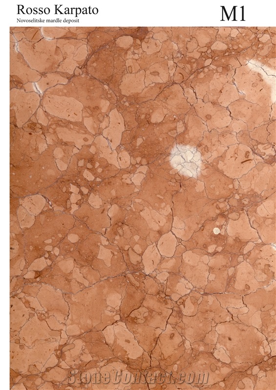 Rosso Karpato Marble Block