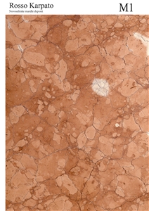 Rosso Karpato Marble Block