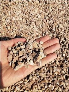 Rosso Karpato Marble Pebbles, Crushed Chips