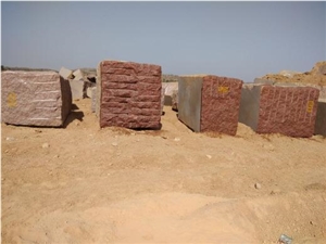 Ilkal Red Granite Block, India Red Granite