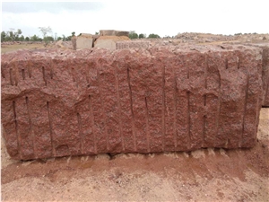 Ilkal Red Granite Block, India Red Granite