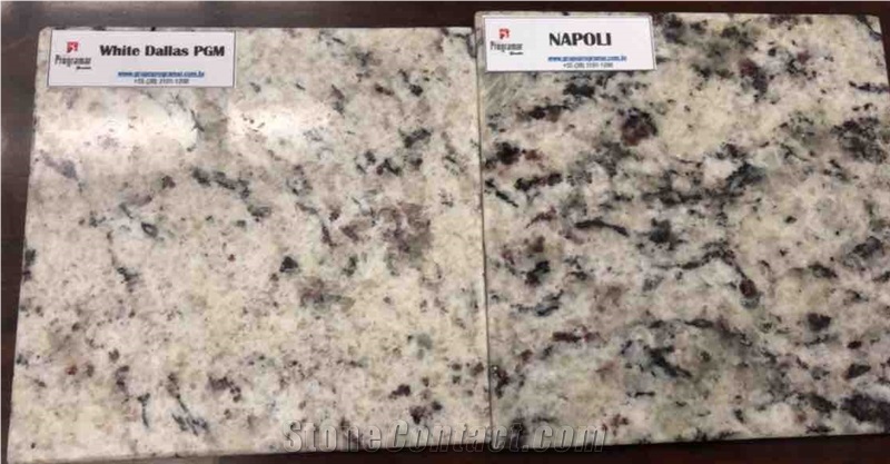 White Dallas / Napoli Granite Slabs