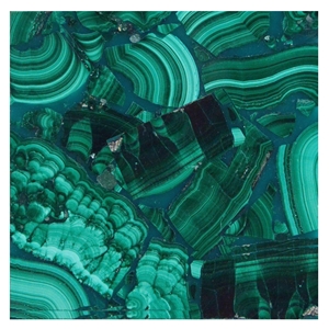 Green Malachite Gemstone Slabs Tabletop