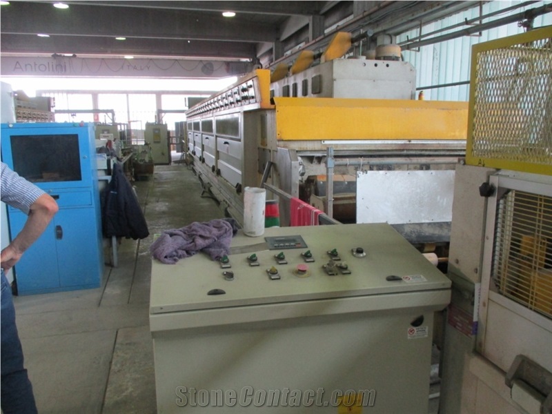 Barsanti Used Polishing Line for Granite 22 Granite Heads Year 2004