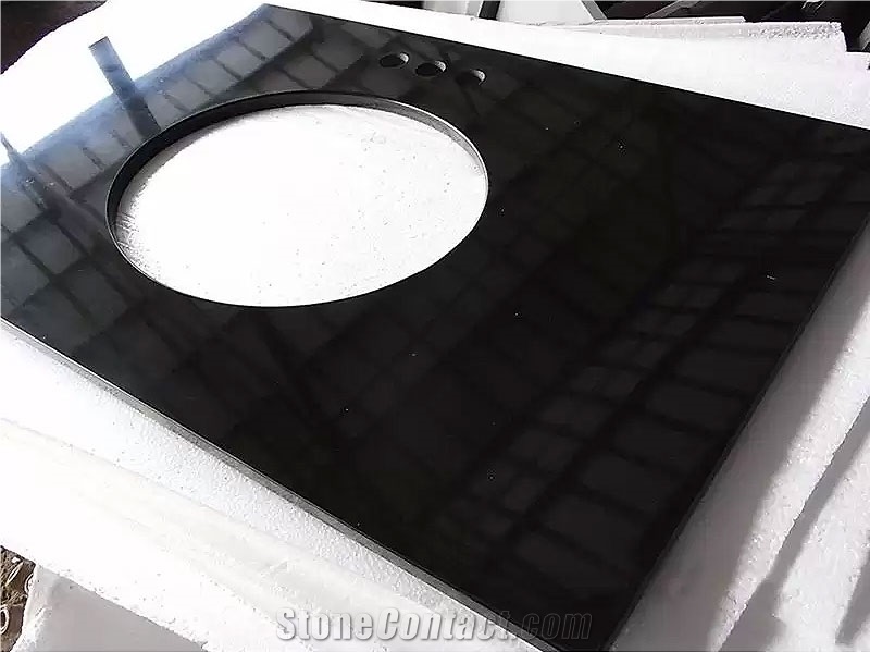 China Black Granite Vanity Top