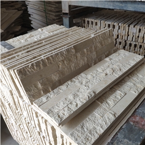 Yellow Travertine Cladding, Yellow Travertine Cultured Stone,Ledge