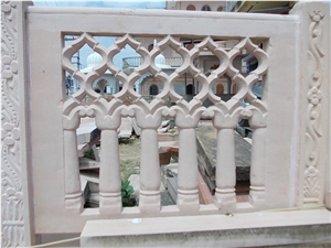 Stone Railing, Sandstone Jali Stone Railing, Sandstone Jali