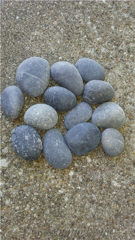 Black Mexican Beach Pebbles Natural