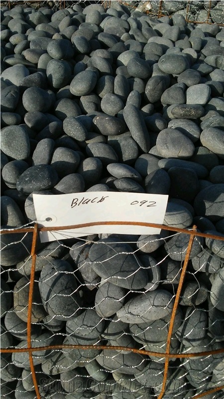 Black Mexican Beach Pebbles Natural