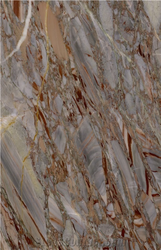 Sarrancolin Versailles Marble Slabs, Tiles