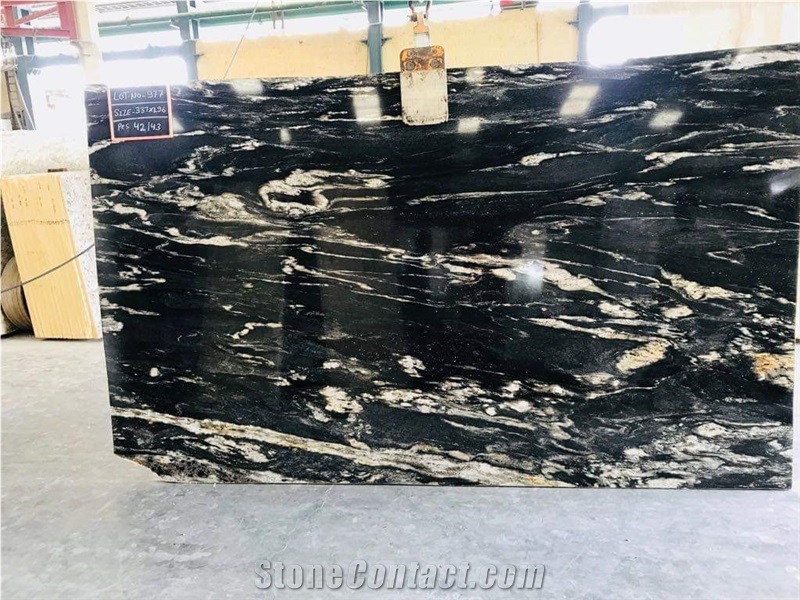 Alaska Black Granite Slabs