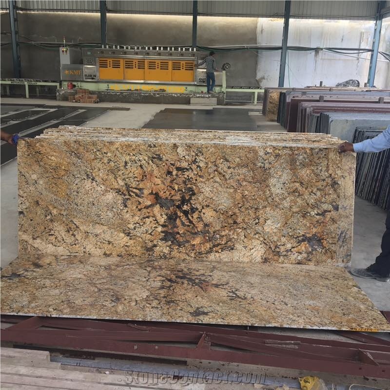 Alaska Gold Granite Slabs