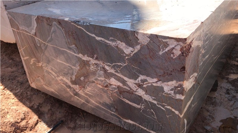 French Chiffon-French Chiffon-Grey Fantasy Marble Blocks