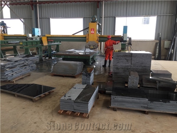 Mozambique Black Granite Slabs, Tiles